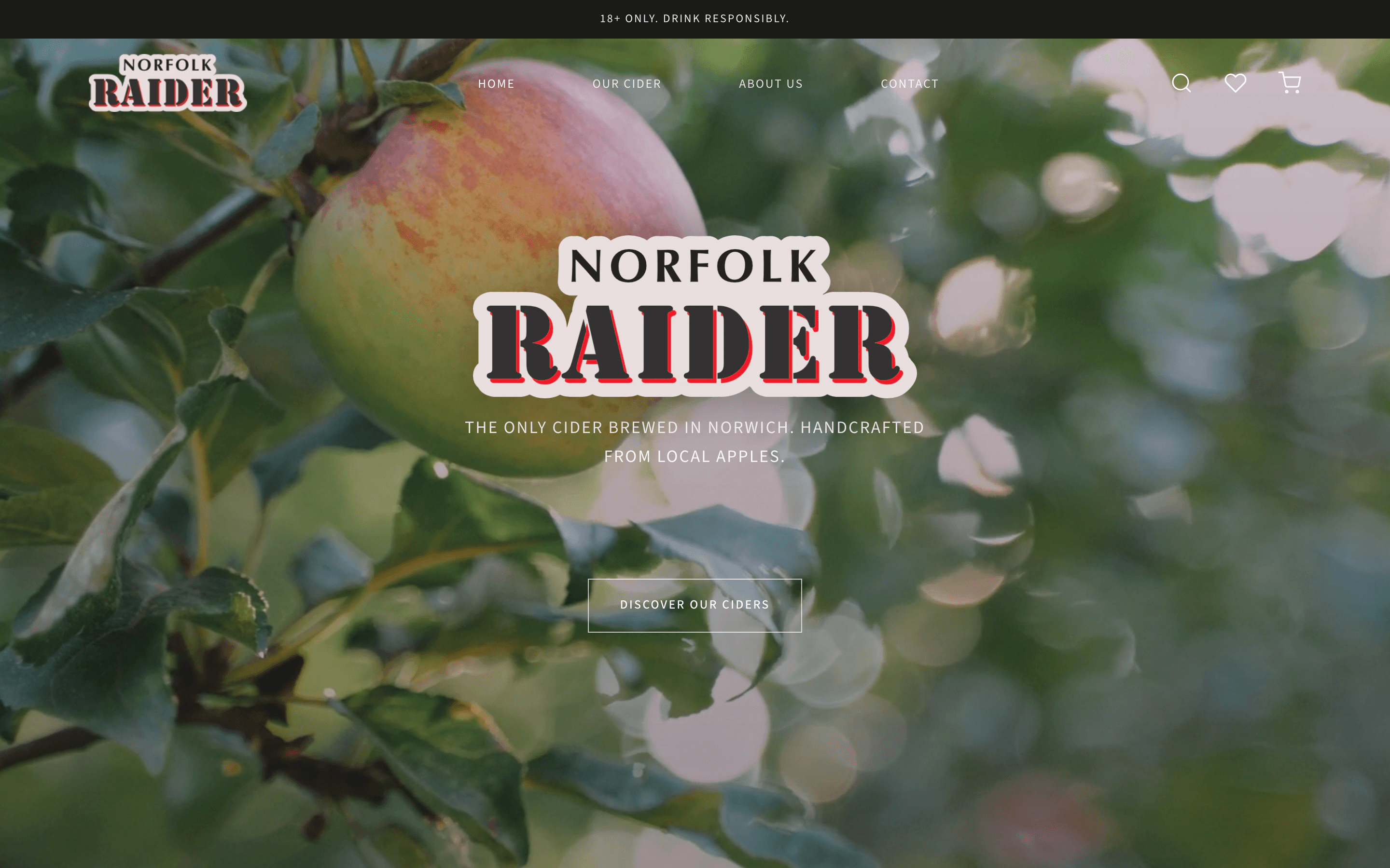 Norfolk Raider Cider Shopify store